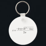 quadratic formula keychain<br><div class="desc">Sharing a love of mathematics.</div>