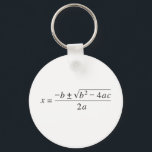quadratic formula keychain<br><div class="desc">Sharing a love of mathematics.</div>
