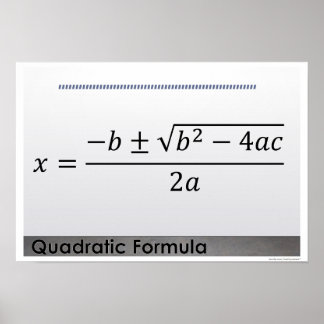 Quadratic Posters | Zazzle