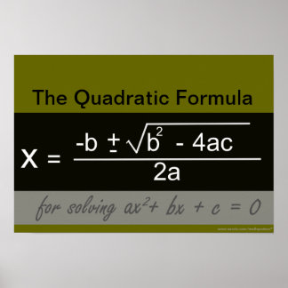 Equations Posters | Zazzle