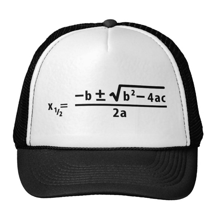 quadratic formula mesh hats