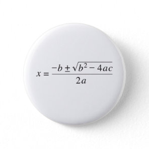 quadratic formula pinback button