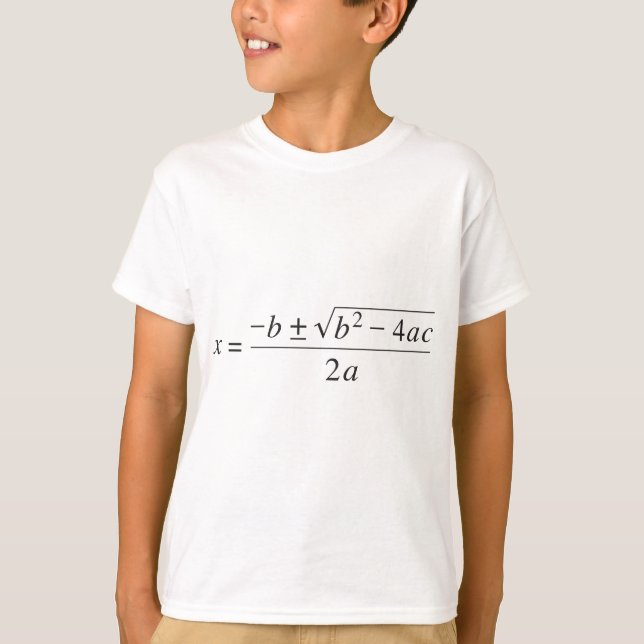 quadratic formula T-Shirt (Front)