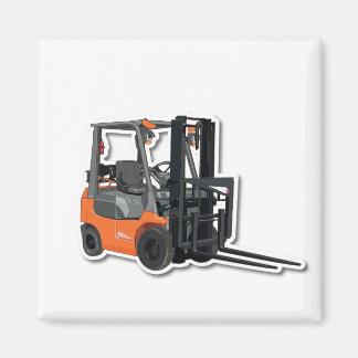 quadratic refrigerator magnet with forklift