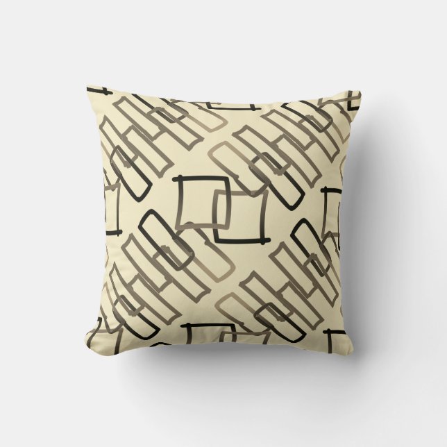 Quadrilaterals Throw Pillow (Front)