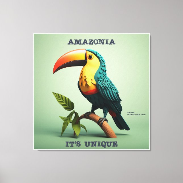 Quadro Amazônia — It's Unique — Tucano Canvas Print (Front)