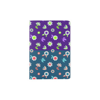 Quadruple Flowery Spring Colours  Passport Holder