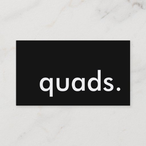 Customizable quads. business card templates