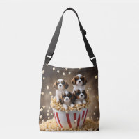Quads Cavalier Spaniel Puppies In The Popcorn,