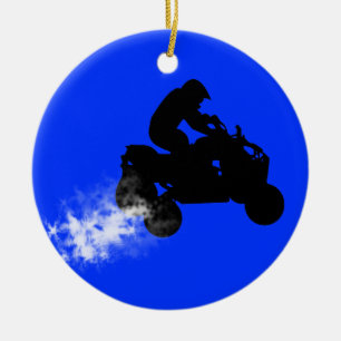 quads ceramic ornament