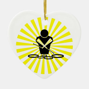 QUADS - SUN BURST - POW BANG - WOW - TENORS! CERAMIC ORNAMENT