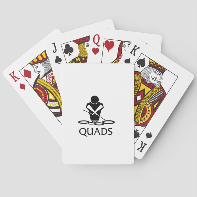 Quads - Tenor Drums Poker Cards (Back)