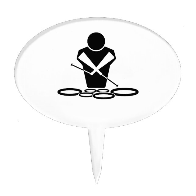 Quads - Tenor Drums - Toms Cake Topper (Front)