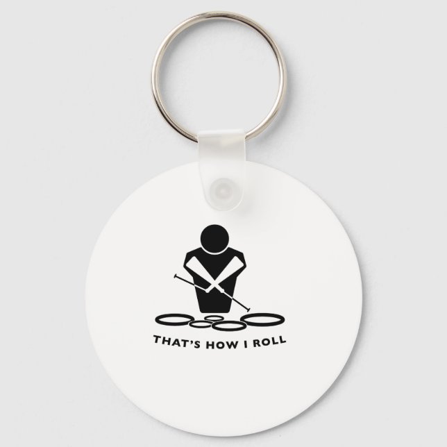 QUADS - TENORS - THAT'S HOW I ROLL KEYCHAIN (Front)