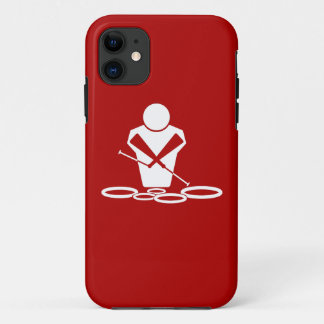 Quads - White - Red Background - Tenors Baby! iPhone 11 Case