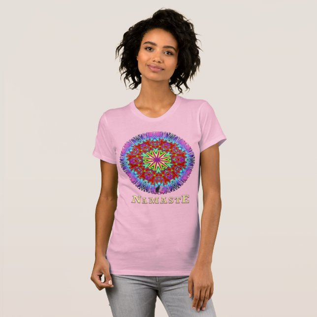 Quaff Namaste Kaleidoscope T-Shirt (Front Full)