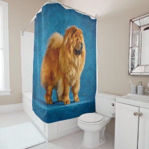 Quahrma Chow Shower Curtain