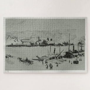 Quai Boieldieu in Rouen (1896) by Camille Pissarro Jigsaw Puzzle
