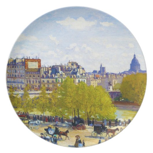 Quai du Louvre Claude Monet Plate (Front)