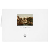 Quai Vert, Bruges, Belgium Cards (Back Horizontal)