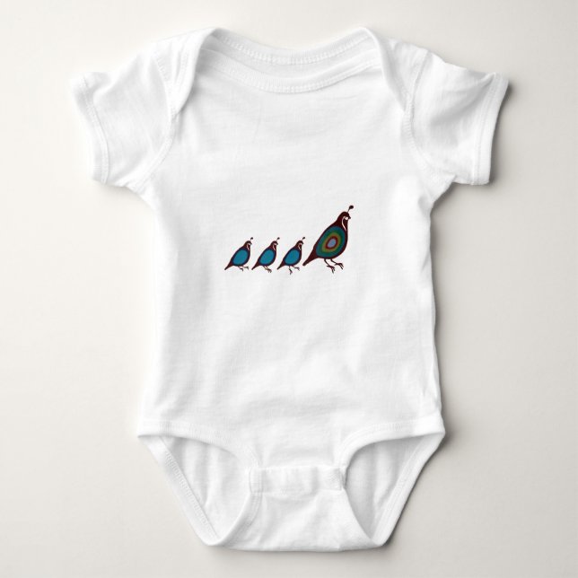 Quail Baby Bodysuit (Front)
