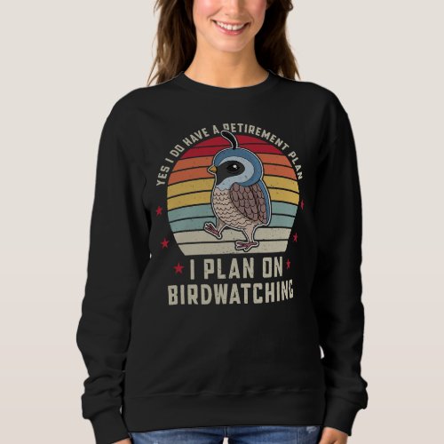 Quail bird species ornamental quail farmer  sweatshirt