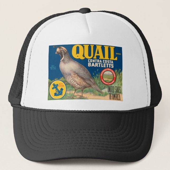 Quail Brand Contra Costa Bartletts Trucker Hat (Front)