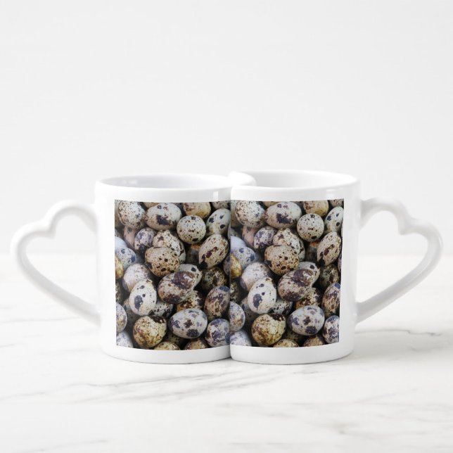 Quail Eggs Coffee Mug Set (Front Nesting)