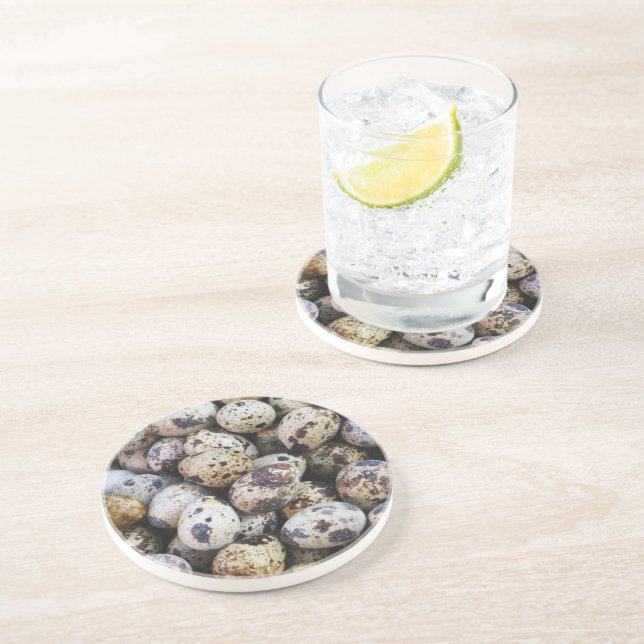 Quail Eggs Drink Coaster (Side)