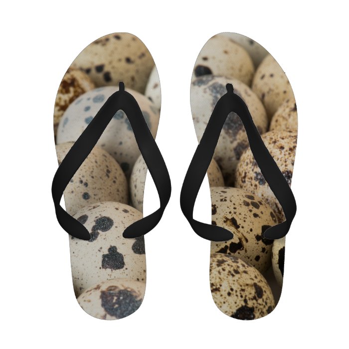 Quail Eggs Flip Flops