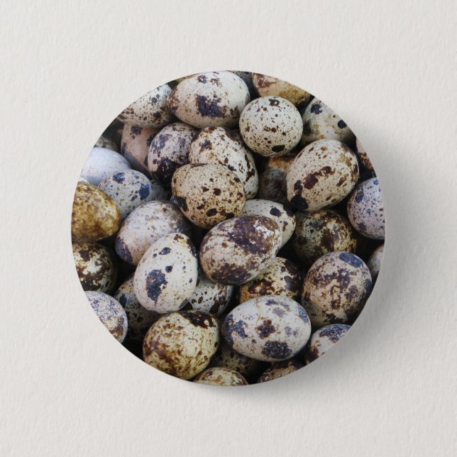 Quail Eggs Pinback Button (Front)