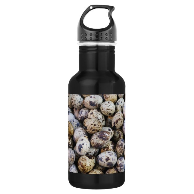 Quail Eggs Stainless Steel Water Bottle (Front)