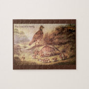 Quail Family Large Puzzle (500 pieces)