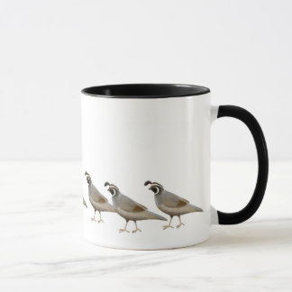 Quail Family Ringer Mug