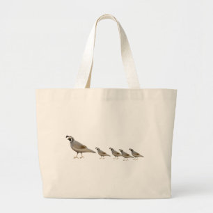 Quail Family Tote Bag