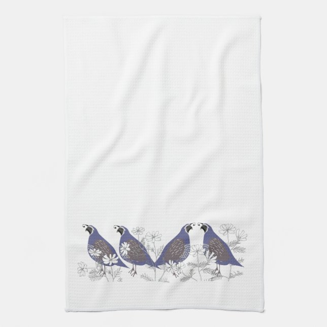 Quail Kitchen Towel (Vertical)