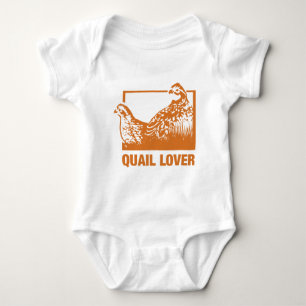Quail lover baby bodysuit