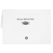 QUAIL REFLECTED CARDS (Back Horizontal)