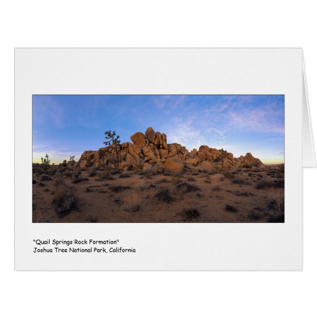 " Quail Springs Rock Formation " Cards (Front Horizontal)