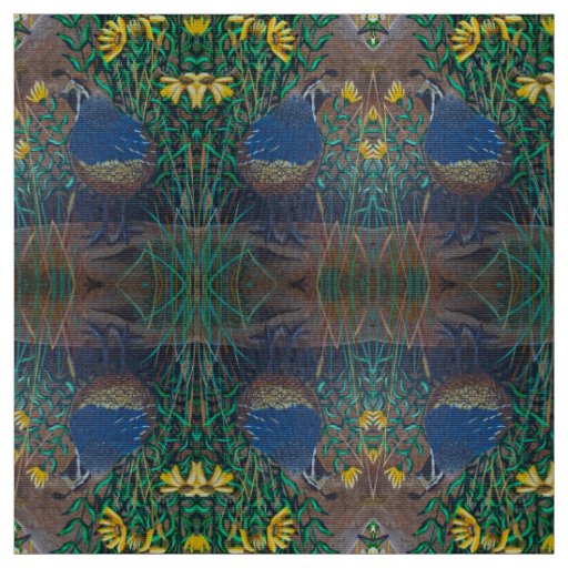 Quail " What are you doing?" Fabric