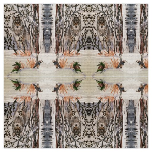 Quail Wolf Fabric