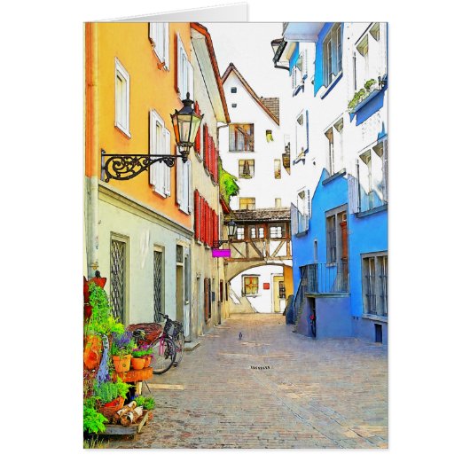 Quaint Austrian Street Cards (Front)