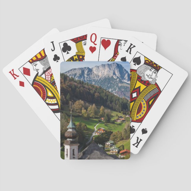 Quaint bavarian village, Germany Poker Cards (Back)
