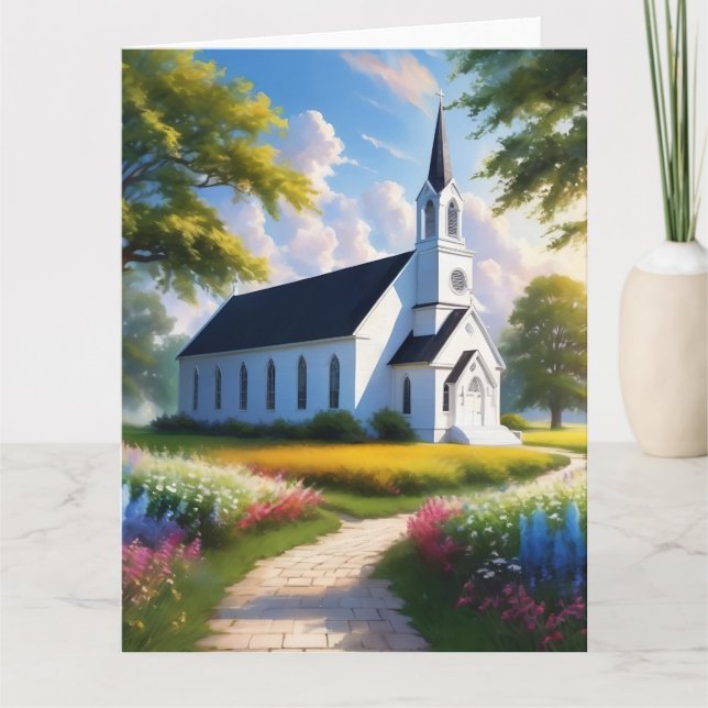Quaint Church in the Country Card (Front)