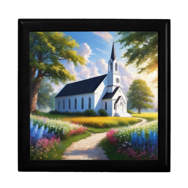 Quaint Church in the Country Gift Box (Front)