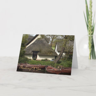 Quaint Cottage - Thinking Of You notelet / card