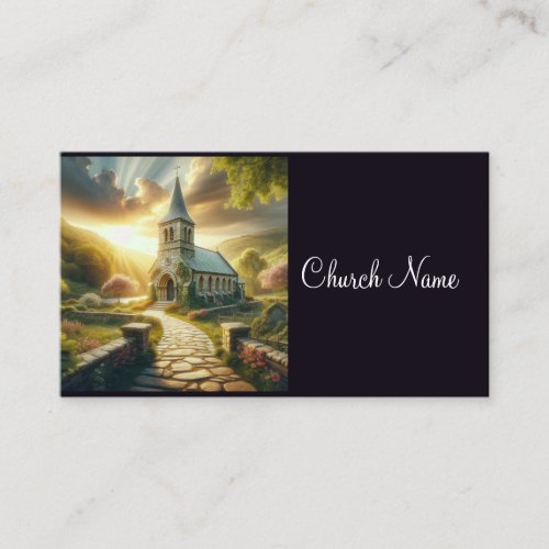 Quaint Country Church Business Card