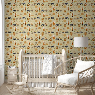 Quaint Country Farmland Childs Bedroom Wallpaper