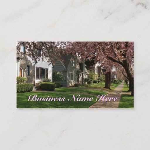 Customizable Quaint Neighborhood Business Cards