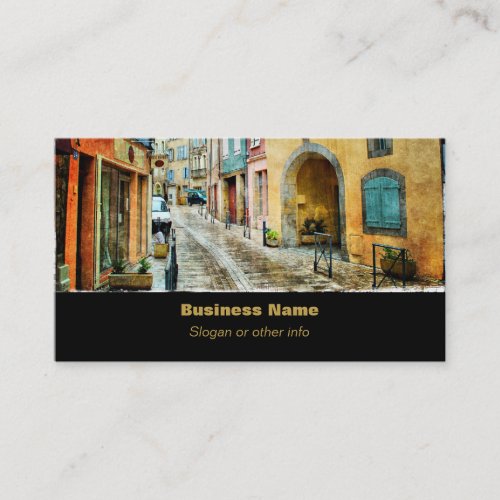 Quaint Old Cobblestone Street Business Card